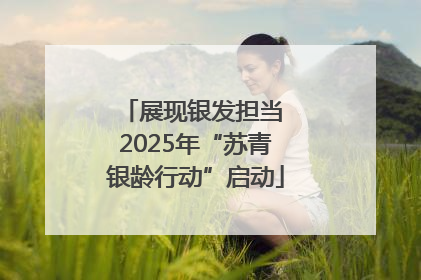 展现银发担当 2025年“苏青银龄行动”启动