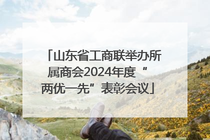 山东省工商联举办所属商会2024年度“两优一先”表彰会议