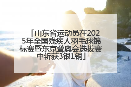 山东省运动员在2025年全国残疾人羽毛球锦标赛暨东京聋奥会选拔赛中斩获3银1铜