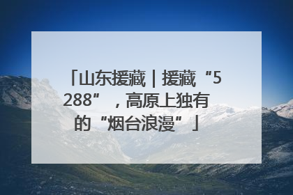 山东援藏｜援藏“5288”，高原上独有的“烟台浪漫”