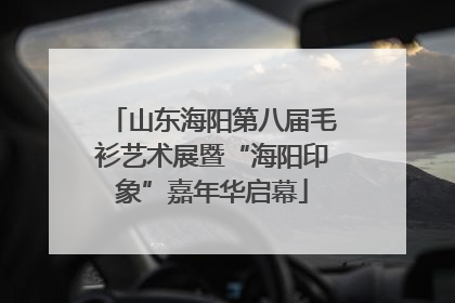 山东海阳第八届毛衫艺术展暨“海阳印象”嘉年华启幕