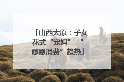 山西太原：子女花式“宠妈” “感恩消费”趋热