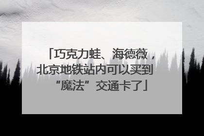巧克力蛙、海德薇，北京地铁站内可以买到“魔法”交通卡了