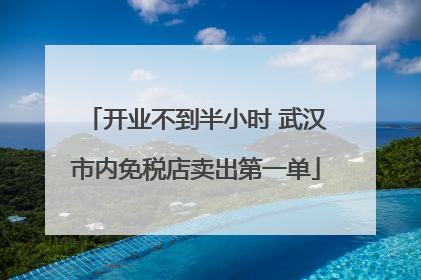 开业不到半小时 武汉市内免税店卖出第一单