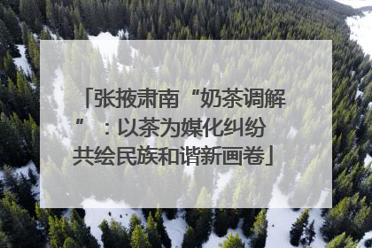张掖肃南“奶茶调解”：以茶为媒化纠纷 共绘民族和谐新画卷