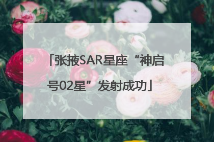 张掖SAR星座“神启号02星”发射成功