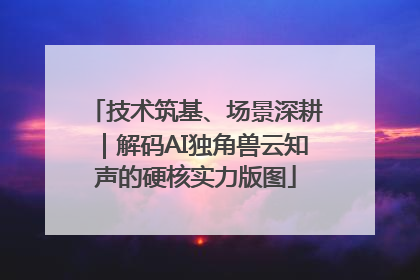 技术筑基、场景深耕｜解码AI独角兽云知声的硬核实力版图