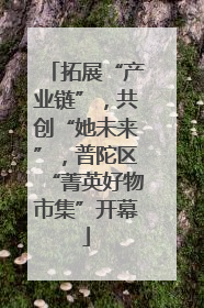 拓展“产业链”，共创“她未来”，普陀区“菁英好物市集”开幕