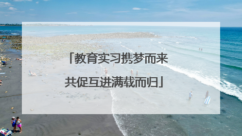 教育实习携梦而来 共促互进满载而归