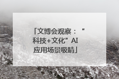 文博会观察：“科技+文化”AI应用场景吸睛