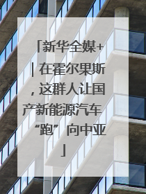 新华全媒+｜在霍尔果斯，这群人让国产新能源汽车“跑”向中亚