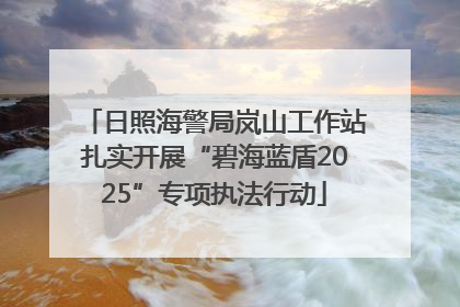 日照海警局岚山工作站扎实开展“碧海蓝盾2025”专项执法行动