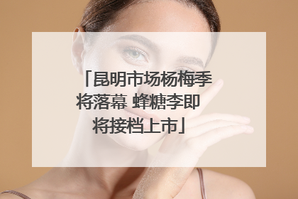 昆明市场杨梅季将落幕 蜂糖李即将接档上市