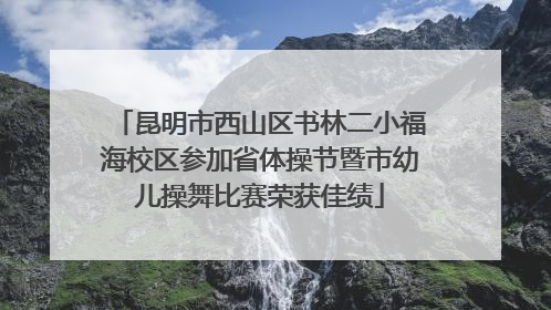 昆明市西山区书林二小福海校区参加省体操节暨市幼儿操舞比赛荣获佳绩