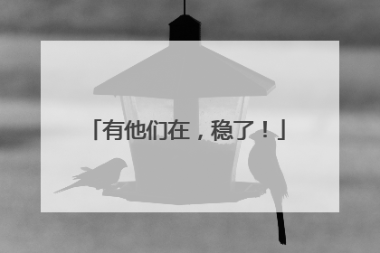 有他们在，稳了！