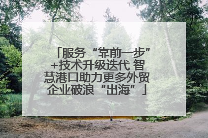 服务“靠前一步”+技术升级迭代 智慧港口助力更多外贸企业破浪“出海”
