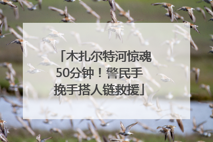 木扎尔特河惊魂50分钟！警民手挽手搭人链救援