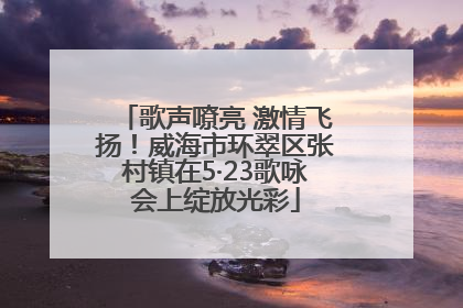 歌声嘹亮 激情飞扬！威海市环翠区张村镇在5·23歌咏会上绽放光彩