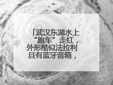 武汉东湖水上“跑车”走红，外形酷似法拉利且有蓝牙音箱，负责人：高峰期一两百人排队
