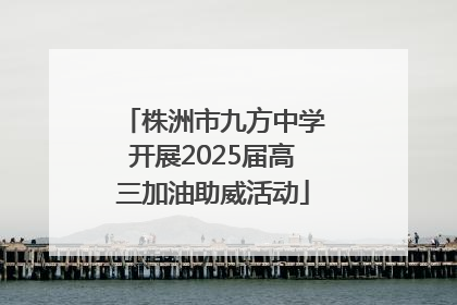 株洲市九方中学开展2025届高三加油助威活动