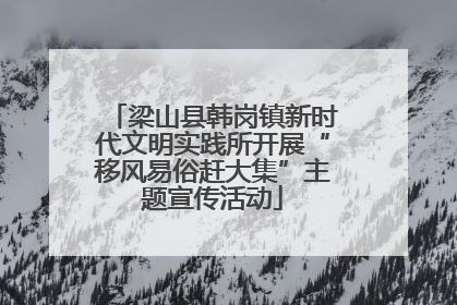 梁山县韩岗镇新时代文明实践所开展“移风易俗赶大集”主题宣传活动