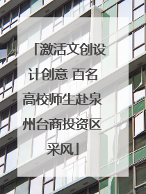激活文创设计创意 百名高校师生赴泉州台商投资区采风