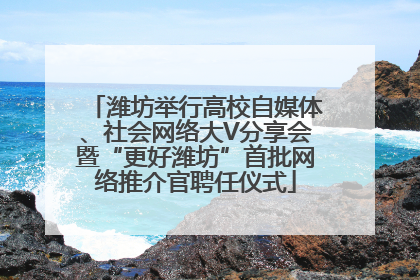 潍坊举行高校自媒体、社会网络大V分享会暨“更好潍坊”首批网络推介官聘任仪式