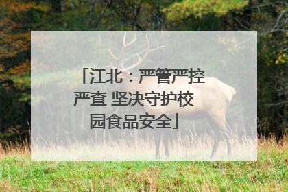 江北：严管严控严查 坚决守护校园食品安全