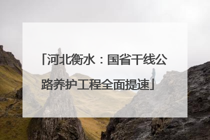 河北衡水：国省干线公路养护工程全面提速