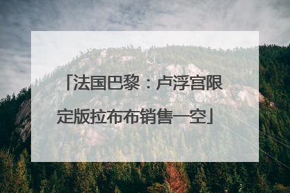 法国巴黎：卢浮宫限定版拉布布销售一空