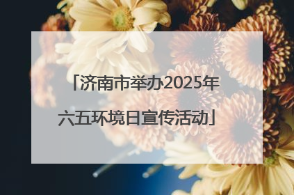 济南市举办2025年六五环境日宣传活动