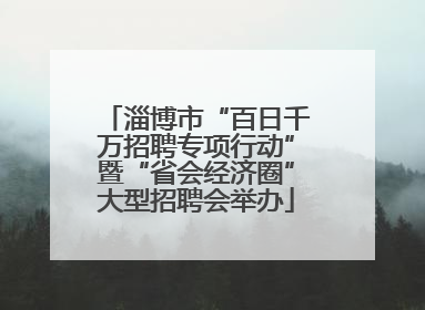 淄博市“百日千万招聘专项行动”暨“省会经济圈”大型招聘会举办