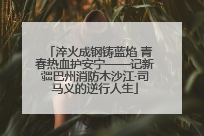 淬火成钢铸蓝焰 青春热血护安宁——记新疆巴州消防木沙江·司马义的逆行人生