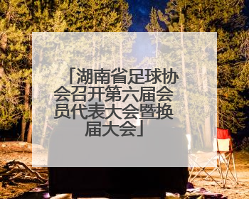 湖南省足球协会召开第六届会员代表大会暨换届大会