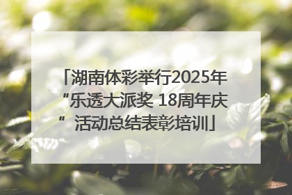 湖南体彩举行2025年“乐透大派奖 18周年庆”活动总结表彰培训