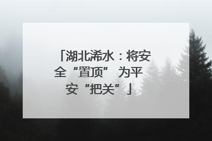 湖北浠水：将安全“置顶” 为平安“把关”