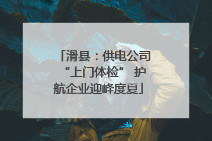 滑县：供电公司“上门体检” 护航企业迎峰度夏