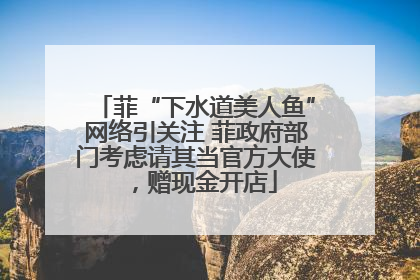 菲“下水道美人鱼”网络引关注 菲政府部门考虑请其当官方大使，赠现金开店