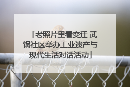 老照片里看变迁 武锅社区举办工业遗产与现代生活对话活动