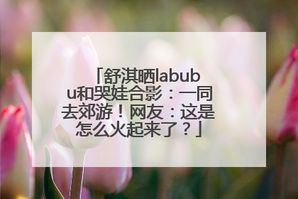 舒淇晒labubu和哭娃合影：一同去郊游！网友：这是怎么火起来了？
