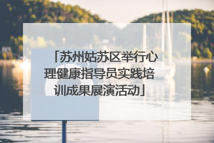 苏州姑苏区举行心理健康指导员实践培训成果展演活动