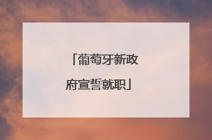 葡萄牙新政府宣誓就职