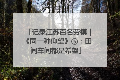 记录江苏百名劳模｜《同一种仰望》⑤：田间车间都是希望