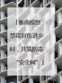 衡南检察：禁毒宣传进乡村，共筑防毒“安全网”