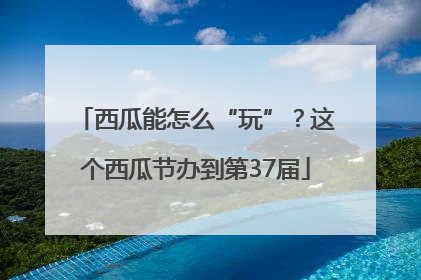 西瓜能怎么“玩”？这个西瓜节办到第37届