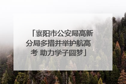 襄阳市公安局高新分局多措并举护航高考 助力学子圆梦
