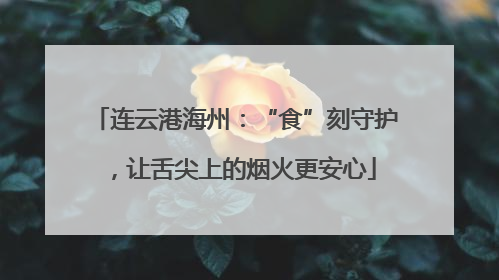 连云港海州：“食”刻守护，让舌尖上的烟火更安心