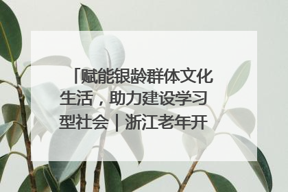 赋能银龄群体文化生活，助力建设学习型社会｜浙江老年开放大学艺术团成立