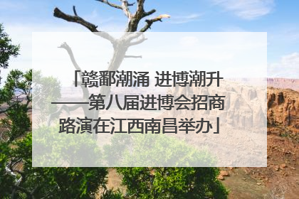 赣鄱潮涌 进博潮升——第八届进博会招商路演在江西南昌举办