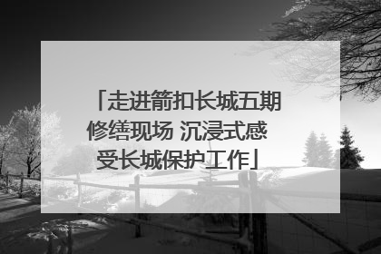 走进箭扣长城五期修缮现场 沉浸式感受长城保护工作